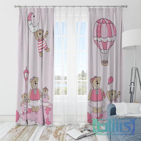 Baby bedroom curtain model